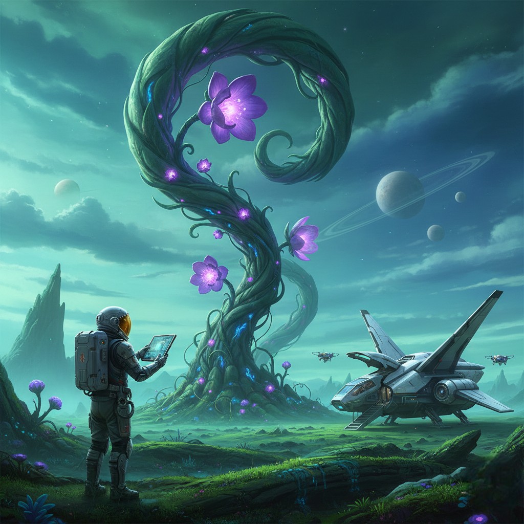 Blossoms of the Unknown: An Astronaut’s Encounter with Alien Flora